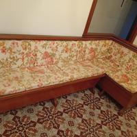 Cassapanca angolare vintage c/contenitore