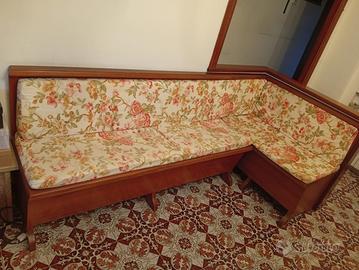 Cassapanca angolare vintage c/contenitore