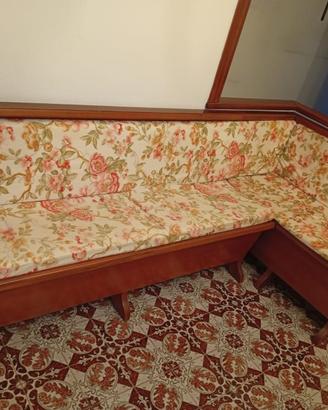 Cassapanca angolare vintage c/contenitore