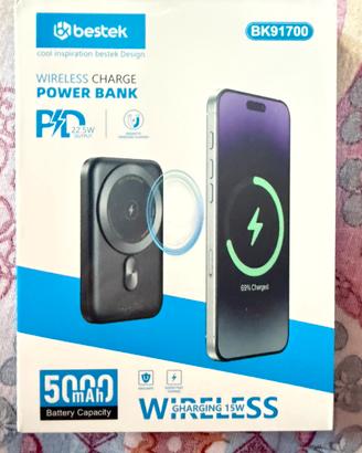 Power bank portatile magnetico  5000mAh