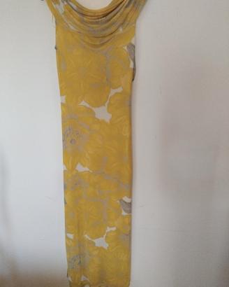 Abito lungo in Tulle stretch spalle scoperte 