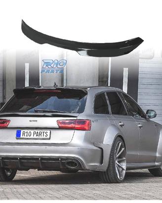 SPOILER ALETTONE AUDI A6 AVANT 11-18 NERO LUCIDO