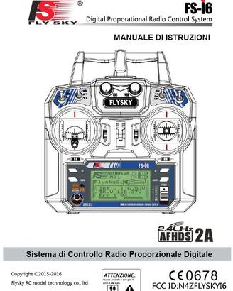 Manuale in Italiano Radiocomando FLYSKY FS-I6