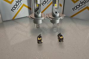 2 x Lampadine Led H4 slim con omaggio Led T10