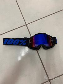 mascherina casco cross 100% viola