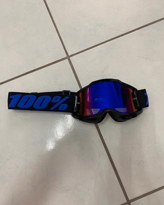 mascherina casco cross 100% viola