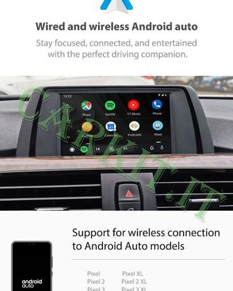 CARPLAY EANDROID AUTO BMW SERIE 3 F30 F31 NBT