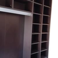 libreria a ponte color wengè