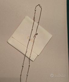 Collana DoDo granelli oro rosa 9kt e argento