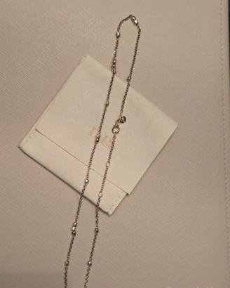 Collana DoDo granelli oro rosa 9kt e argento