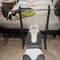 sport panca e bilanciere cn pesi 