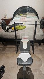 sport panca e bilanciere cn pesi 