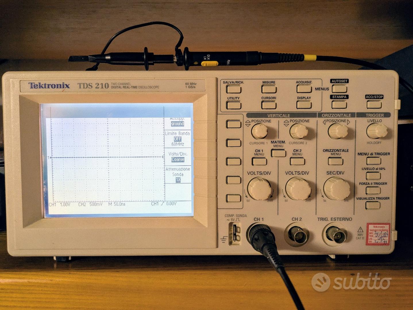 Oscilloscopio Tektronix TDS210 - Audio/Video In vendita a Roma