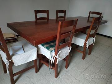 grande tavolo+sei sedie