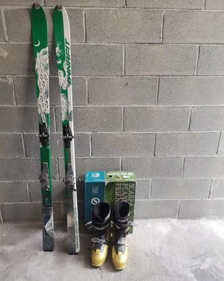 set scialpinismo Dynafit 172 cm attacchi e pelli