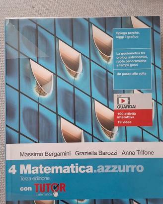 Matematica azzurro - 4 - Terza edizione NUOVO