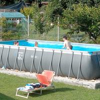Piscina intex fuori terra 7,44 x 2,44 m. H 1,40