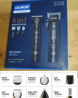 Tagliacapelli e trimmer multifunzionali -Sigillato