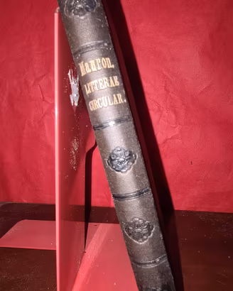 Libro antico del 1896.Litterae circularis
