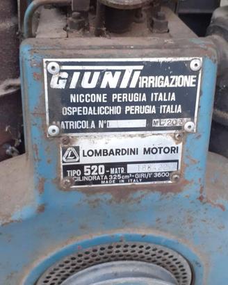 motopompa Lombardini diesel