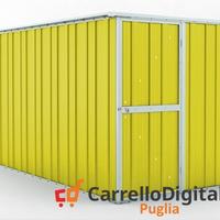 deposito attrezzi giardino 175x307cm 5,4mq giallo