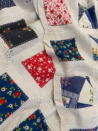 Copriletto coperta patchwork