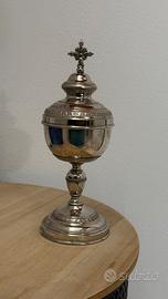 Antica pisside coppa in argento