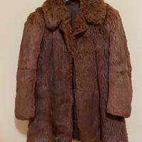 Giacca Cappotto Pelliccia Marrone 44 Classico Chic