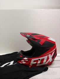 Casco motocross Fox V1 Sayak tg.L