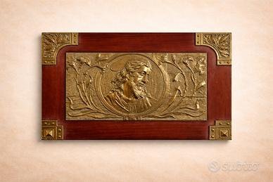 Pannello decorativo con bassorilievo Anni Venti