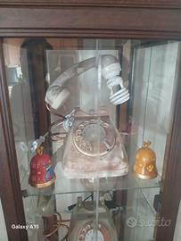 lampada con telefono a disco