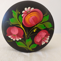 Scatola legno russa dipinta a mano