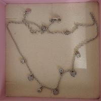 Collana Girocollo con cuori e zirconi Mabina