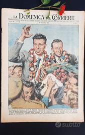 La Domenica del Corriere 19 settembre 1954 Coppi