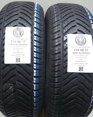 2 GOMME 215 60 17 RIKEN A75164