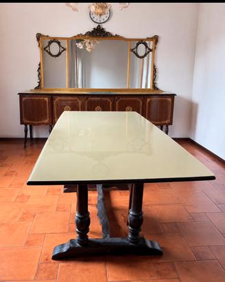 Sala da pranzo, vintage, completa -