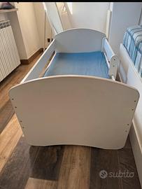 Letto bambino 140x70 con materasso e doghe
