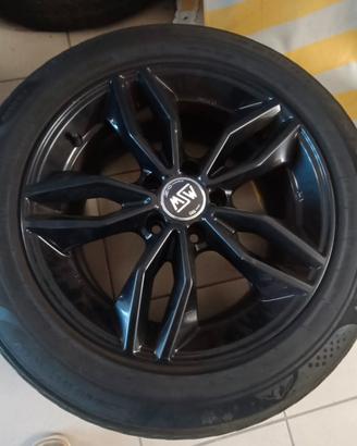 Cerchi MSW OZ  r17 con gomme invernali