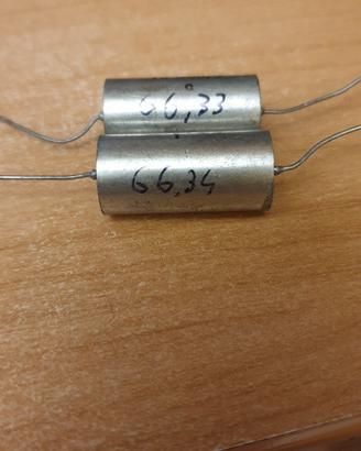 Coppia condensatori ROE 0,068uF 600V matched 0,02%