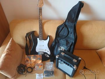 Chitarra elettrica Sx con amplificatore