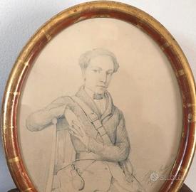 Carboncino Con Cornice Trattabile.