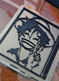 Quadretto Luffy di One piece decorativo 3D