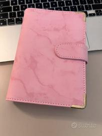 Raccoglitore organizer rosa A6 per cash stuffing