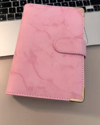Raccoglitore organizer rosa A6 per cash stuffing