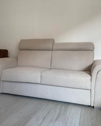 DIVANO LETTO 3 POSTI MATERASSO MEMORY H21 