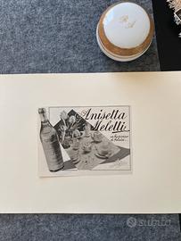 Pubblicità autentica anisetta Meletti 1932