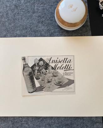 Pubblicità autentica anisetta Meletti 1932