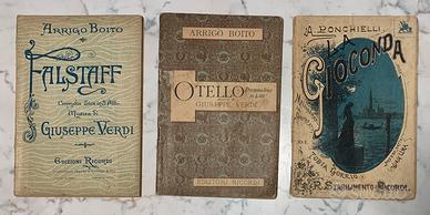 Lotto 3 libretti d'opera antichi - Ed. Ricordi