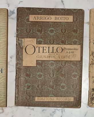 Lotto 3 libretti d'opera antichi - Ed. Ricordi