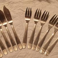 Servizio pesce Vintage Francese Alpaca Argento